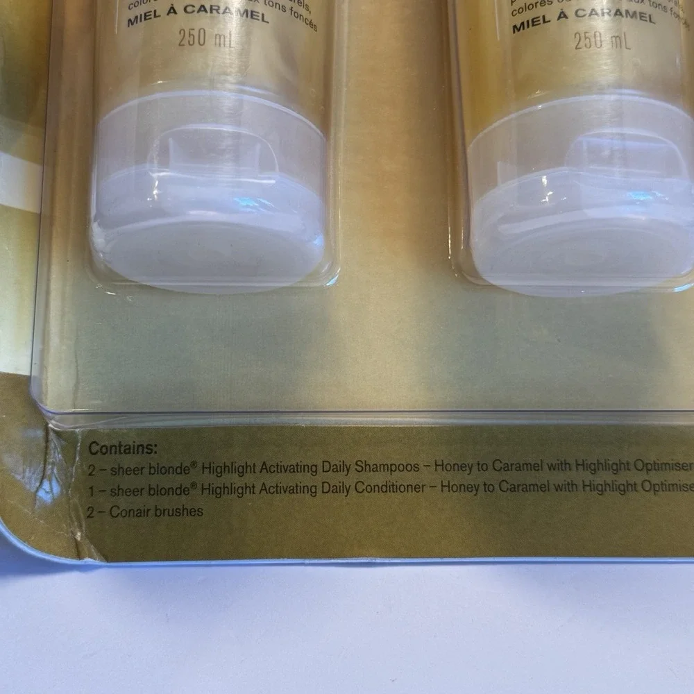 John‎ Frieda Sheer Blonde Highlight Activating CONAIR Gift Set Y2K NOS